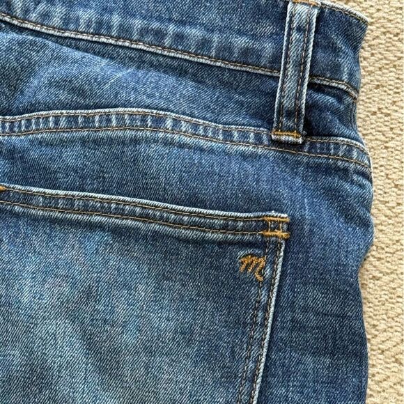 Madewell High-Rise Denim Shorts Destroyed Distressed Medium Wash size 25 - Picture 10 of 12